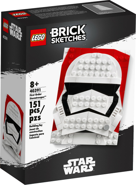 LEGO Star Wars Brick Sketches 40391 First Order Stormtrooper, Retired, NIB