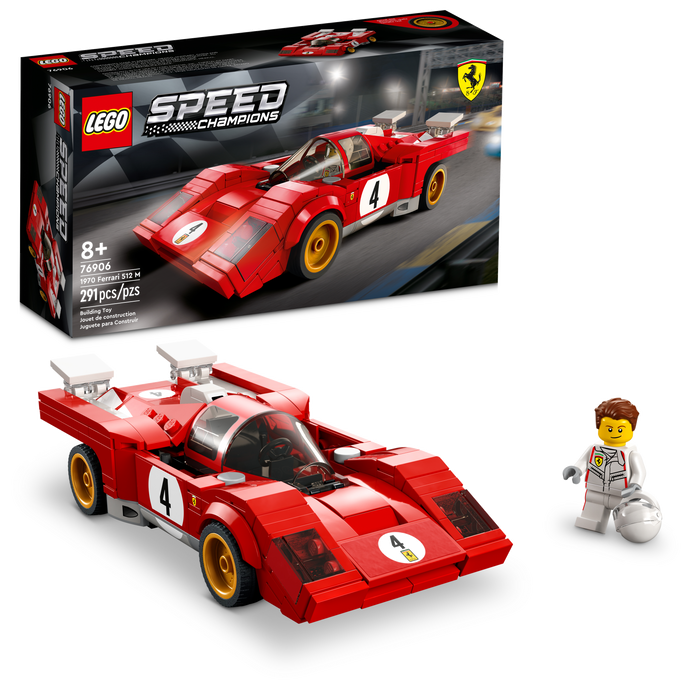 Speed Champions  1970 Ferrari 512 M LEGO 76906 Certified in white box, Pre-Owned