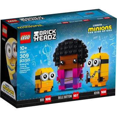 40421 Belle Bottom, Kevin & Bob Brickheadz, NIB, Retired