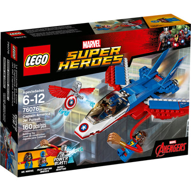 LEGO Marvel Superheroes 76076 Captain America Jet Pursuit, Retired, NIB