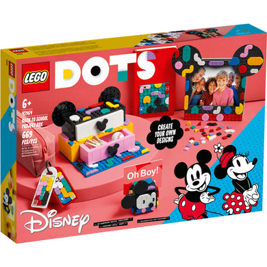 LEGO Dots 41964 Mickey Mouse & Minnie Mouse Back To School Project Box, Retired, Certified in Original Box, Pre-Owned