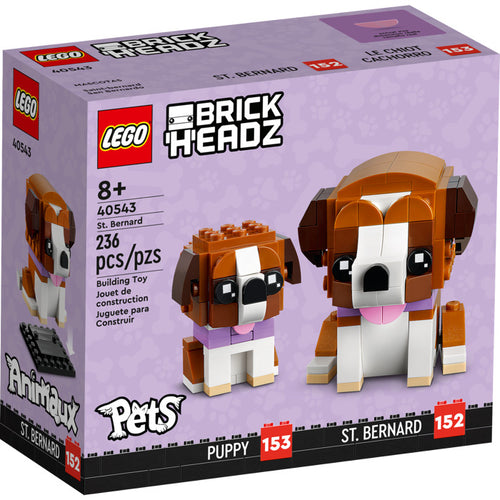 40543 St. Bernard Brickheadz, NIB, Retired