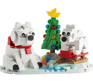 40571 Wintertime Polar Bears, NIB, Retired