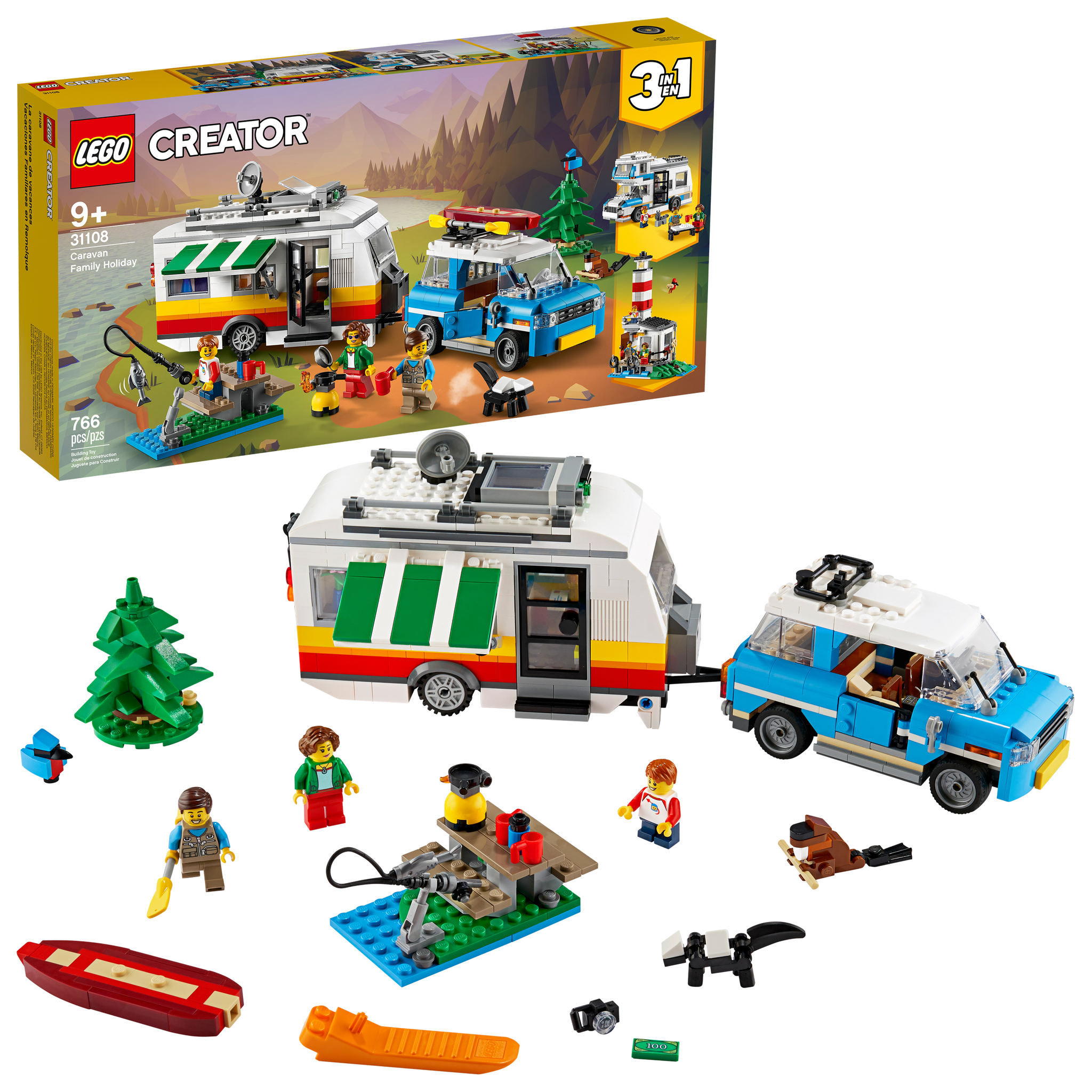 31108 Caravan Family Holiday – Bricks and Minifigs Huntsville AL