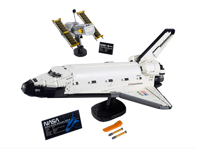 LEGO® NASA Space Shuttle Discovery LEGO 10283, Retired, Certified in original box, Pre-Owned (Box in worn shape with Duc tape attached on one side)