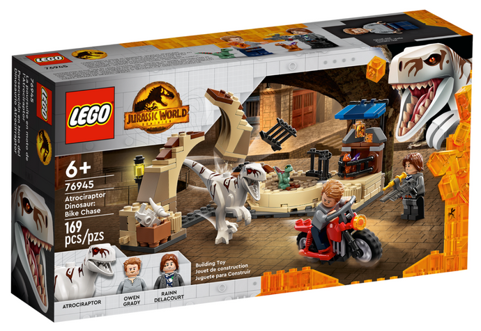 76945 Atrociraptor Dinosaur: Bike Chase