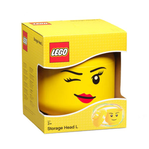 LEGO Storage Head Small Girl Winking