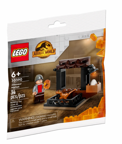 30390 Dinosaur Market polybag, Retired, NIB
