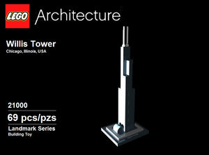 Lego Architecture Chicago's Willis Tower - LEGO 21000 Certified