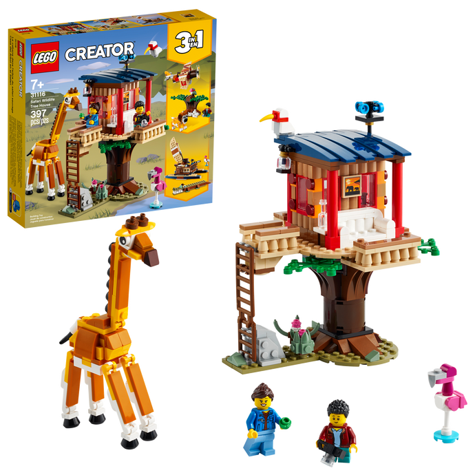 31116 Safari Wildlife Tree House Retired Certified in Original Box