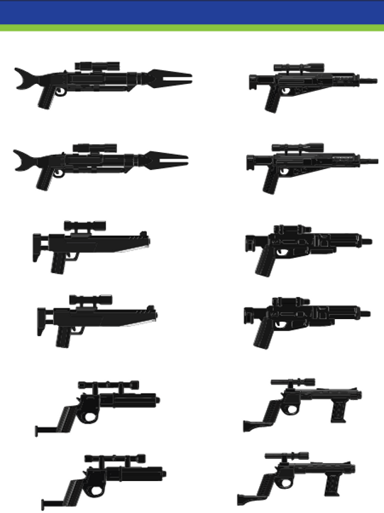 Mando Hunter Rifle Black Blaster Pack