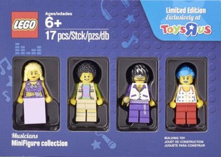 LEGO® Limited Edition ToysRus Musicians Minifigure Collection w/4 Minifigs, NIB, Retired