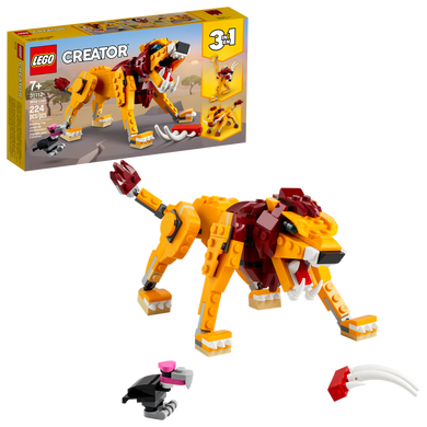 LEGO Creator 31112 Wild Lion, New (Missing Box, All Bags and Instructions Sealed in White Box), Retired