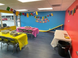 Private Brick Themed Party in our Party Room - Base Party Package Deposit