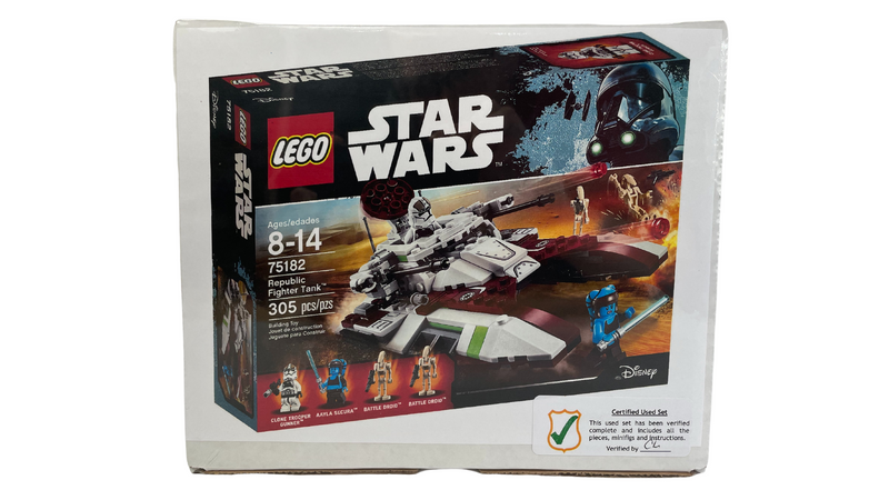 LEGO Star Wars 75182 Republic Fighter Tank, Retired, Certified in white box, Pre-Owned