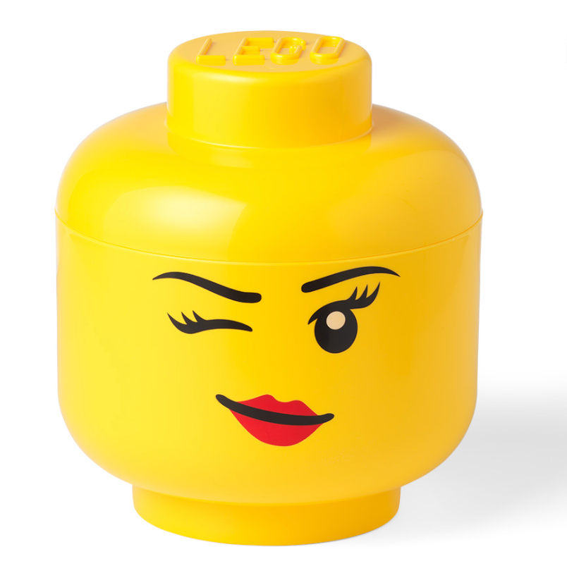 LEGO Storage Head Mini Girl Winking