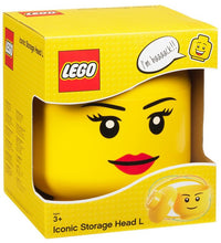 LEGO Large Storage Head Girl Smiling