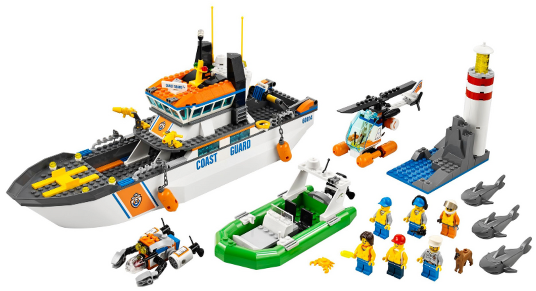 LEGO 60014 City Lighthouse Boat and Coast Guard