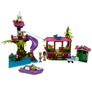 Jungle Rescue Base Friends USED Built – Bricks and Minifigs