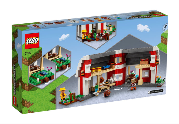 LEGO Minecraft 21187 The Red Barn, Retired, NIB (Box Slightly Damaged)