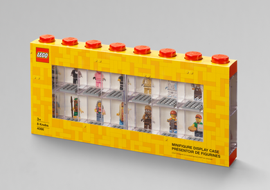 Minifigure Display Case 16 - Red