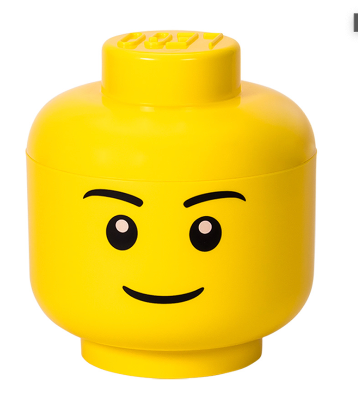 LEGO Large Storage Head Boy Smiling